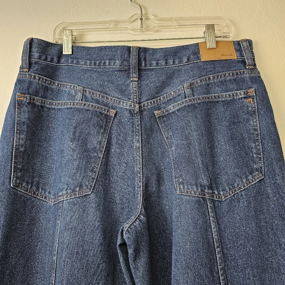 Madewell Superwide Leg Jeans Carrington Wash Twisted-Seam Edition 36
